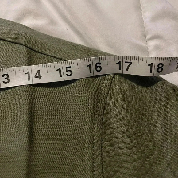 J Crew Utility Jacket Olive Green NWT Women’s Size XL Cotton Blend Zip Up - Picture 7 of 12